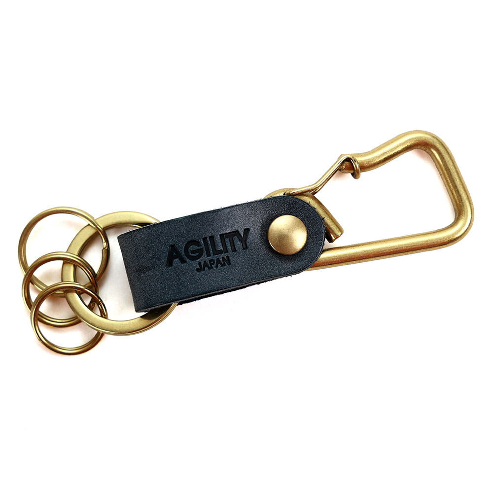 ブローシュ』(全5色)ロロマ/着脱に便利なカラビナに レザーをあしらっ