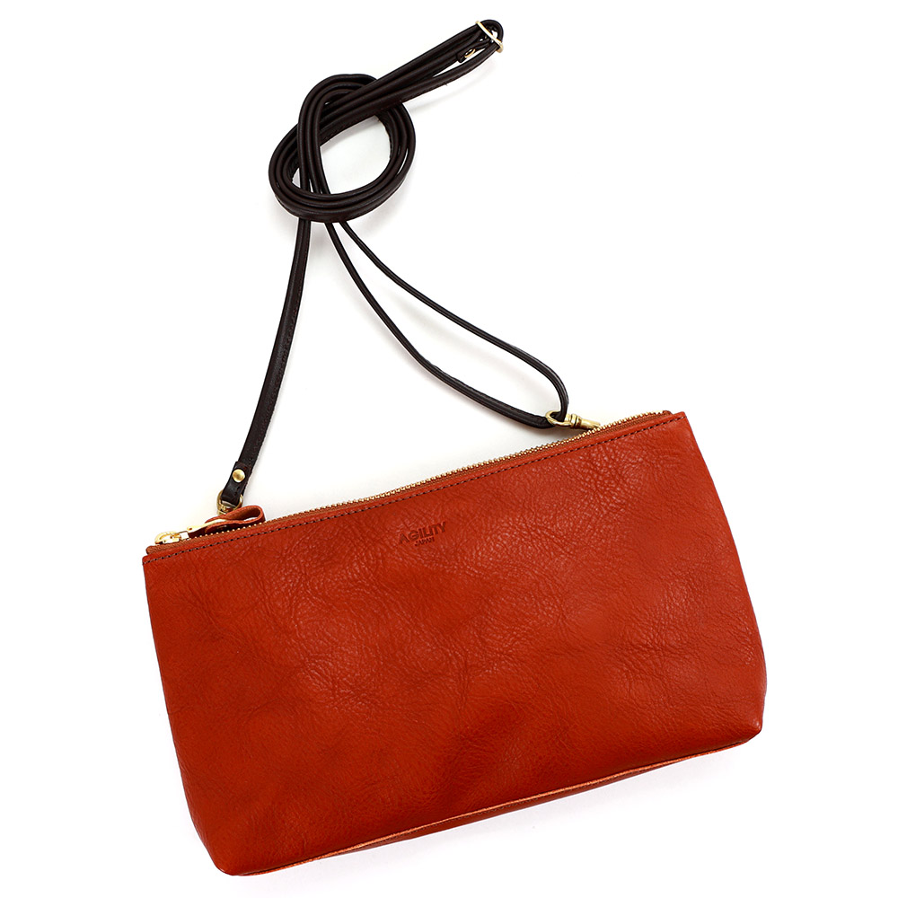 シックミニショルダー』(全3色)オイルシュリンク/普段使いに丁度いい